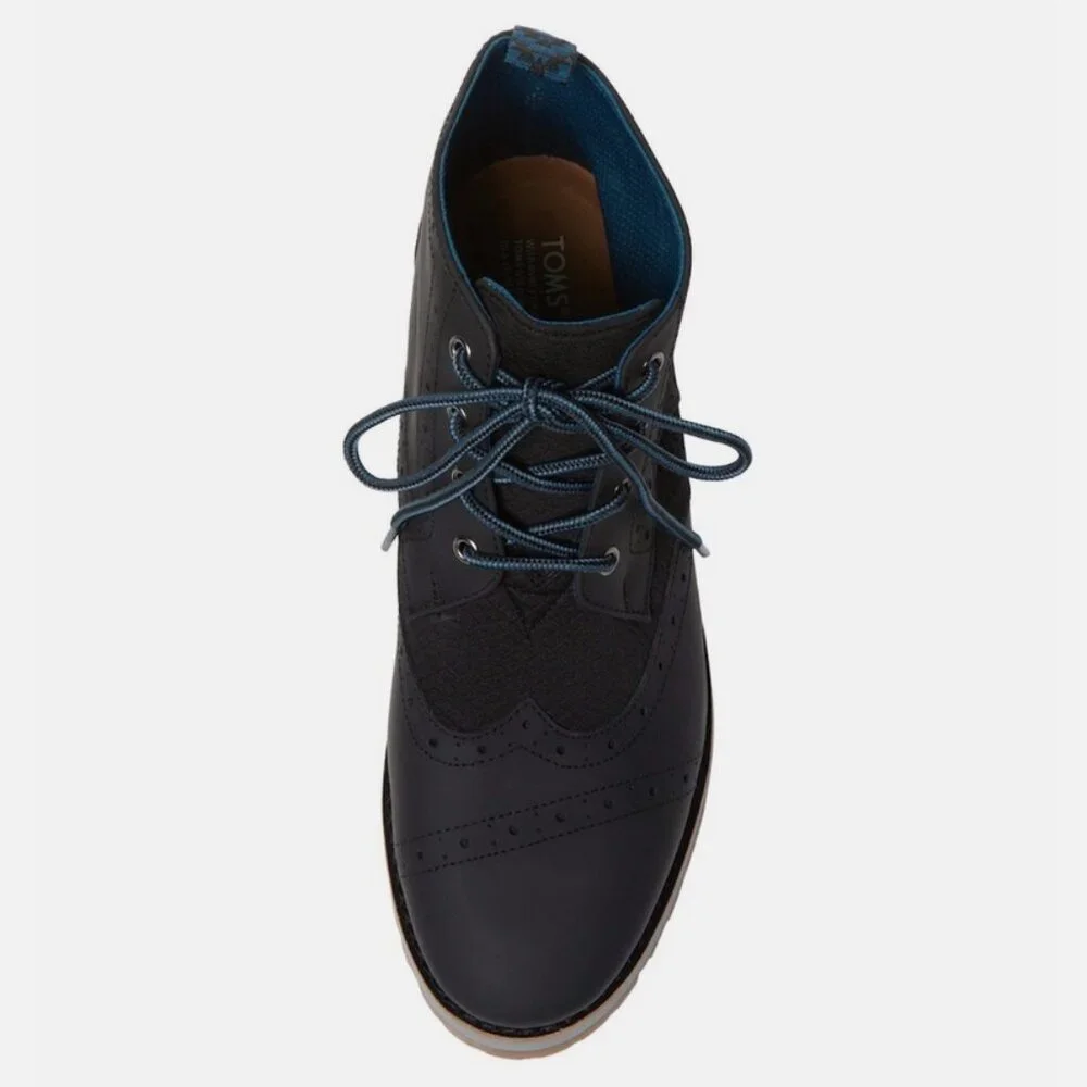 Toms Leather Textile Ankle Boot